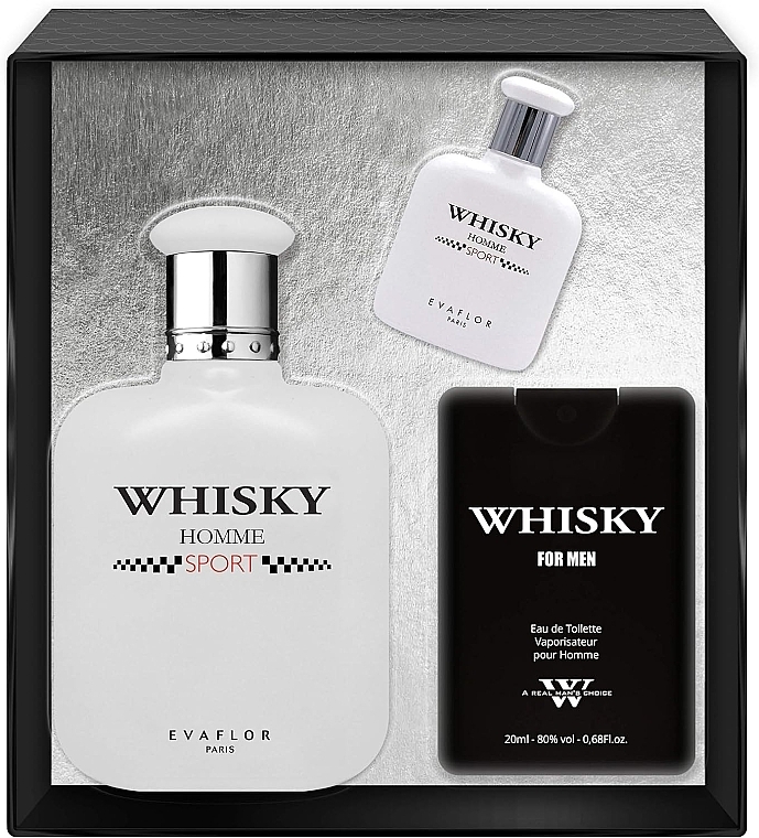 Evaflor Whisky Sport - Duftset (Eau de Toilette 100ml + Eau de Toilette 20ml + Eau de Toilette 7.5ml)  — Bild N1