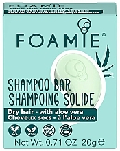 Düfte, Parfümerie und Kosmetik Festes Shampoo für trockenes Haar mit Aloe Vera - Foamie Shampoo Bar Take Me Aloe Way Travel Size