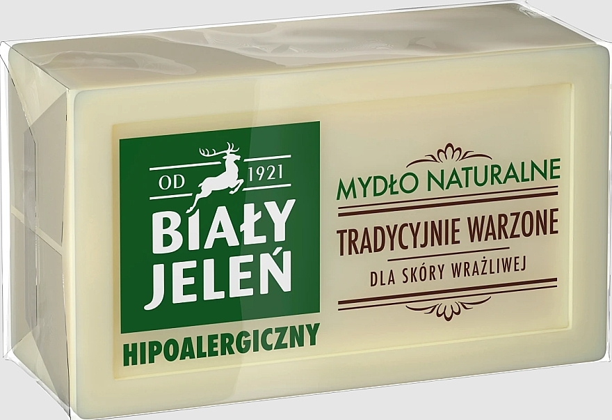 Natürliche hypoallergene Seife für empfindliche Haut - Bialy Jelen  — Bild N1