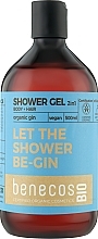 Düfte, Parfümerie und Kosmetik 2in1 Duschgel - Benecos Shower Gel and Shampoo Organic Olive Gin