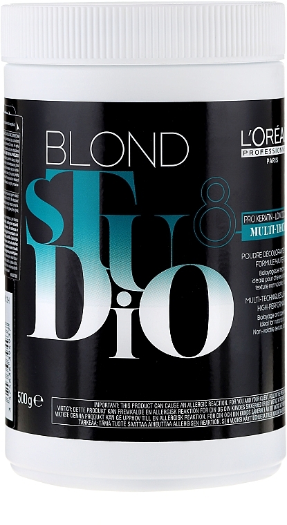 Universelle aufhellende Haarpaste mit Keratin - L'Oreal Professionnel Blond Studio Multi-Techniques Powder