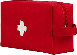 Rote Stofftasche zur Aufbewahrung von Erste-Hilfe-Artikeln 24x14x8 cm First Aid Kit - MAKEUP First Aid Kit Bag M — Bild N3