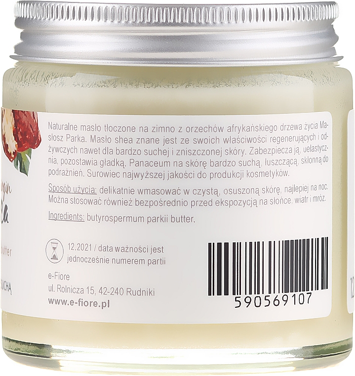 100% natürliche unraffinierte Sheabutter für trockene und beschädigte Haut - E-Fiori 100% Natural Shea Butter — Bild N2
