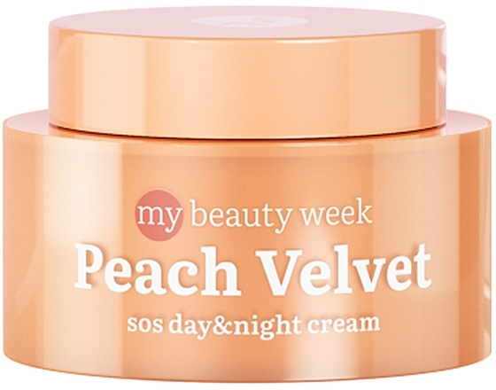 Gesichtscreme mit Panthenol - 7 Days My Beauty Week Peach Velvet SOS Day &Night Cream — Bild N1