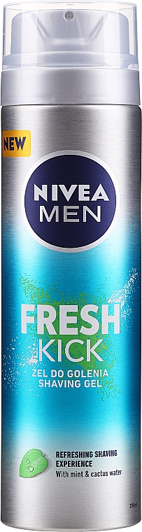 Erfrischendes Rasiergel mit Minze und Kaktuswasser - NIVEA MEN Fresh Kick Shaving Gel — Bild N5
