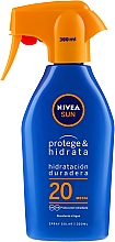 Düfte, Parfümerie und Kosmetik Feuchtigkeitsspendendes Sonnenschutzspray SPF 20 - Nivea Sun Protect and Moisture Moisturising Sun Spray SPF 20