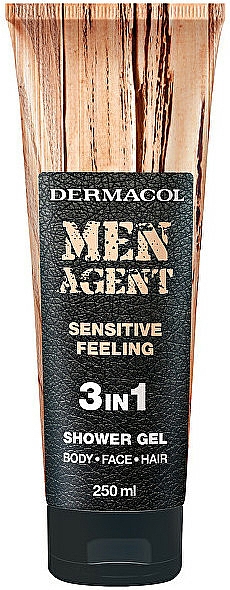 Körper, Gesicht und Haar Duschgel für Männer 3in1 - Dermacol Men Agent Sensitive Feeling 3v1 Shower Gel — Bild N1