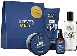 Düfte, Parfümerie und Kosmetik Steve's No Bull***t Blue Velvet  - Duftset (After Shave Öl 50ml + Duschcreme 100ml + After Shave Balsam 100ml + After Shave Wasser 100ml)
