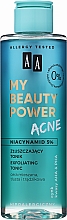 Düfte, Parfümerie und Kosmetik Exfolierendes und entzündungshemmendes Gesichtstonikum mit 5% Niacinamid - AA My Beauty Power Acne Exfoliating Tonic