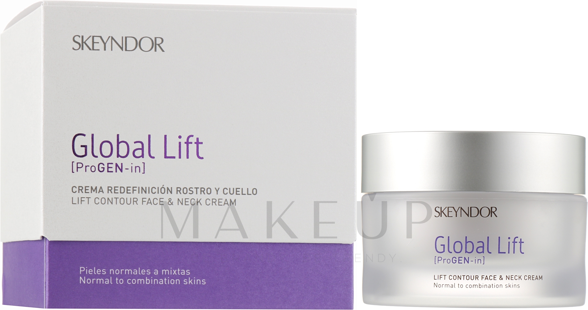 Gesichts- und Halscreme für normale und Mischhaut mit Lifting-Effekt - Skeyndor Lift Contour Face & Neck Cream — Bild 50 ml