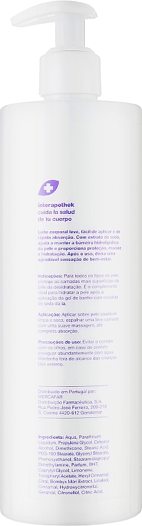 Feuchtigkeitsspendende Körpermilch mit Seidenextrakt - Interapothek Leche Hidratante Corporal Con Crisalida De Seda — Bild N4