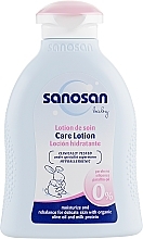 Düfte, Parfümerie und Kosmetik Feuchtigkeitsspendende Lotion für Babys mit Olivenöl und Milcheiweiß - Sanosan Baby Care Lotion
