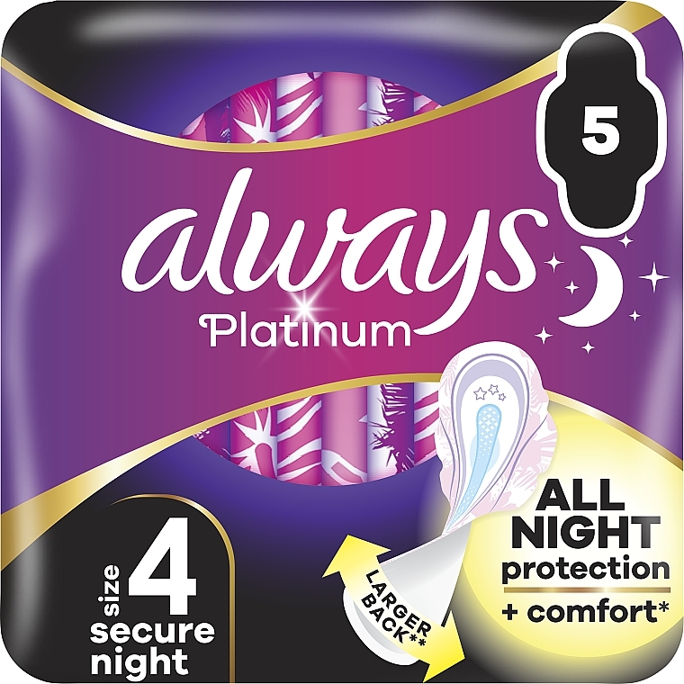 Damenbinden 5 St. Größe 4 - Always Platinum Secure Night — Bild N1