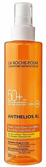 Sonnenschutzöl für Gesicht und Körper SPF 50+ - La Roche-Posay Anthelios Xl Invisible Nutritive Oil Spf 50+ — Bild N1