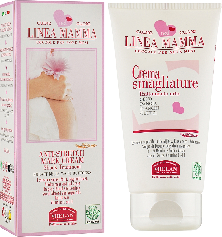 Schützende Creme gegen Dehnungsstreifen - Helan Linea Mamma Anti-Stretch Mark Cream — Bild N2
