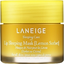 Düfte, Parfümerie und Kosmetik Weichmachende und regenerierende Lippenmaske für die Nacht mit Zitronengeschmack - Laneige Lip Sleeping Mask Lemon Sorbet