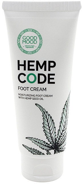 Feuchtigkeitsspendende Fußcreme für trockene und normale Haut mit Hanföl - Good Mood Hemp Code Foot Cream — Bild N1