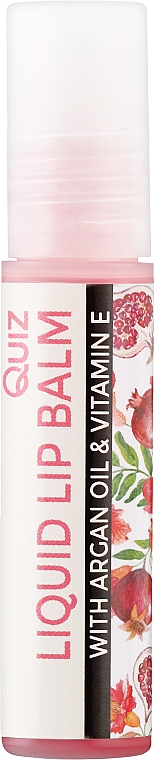 Lippenbalsam mit Arganöl und Vitamin E "Granat" - Quiz Cosmetics Liquid Lip Balm With Argan Oil & Vitamin E — Bild N1