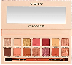 Düfte, Parfümerie und Kosmetik Lidschattenpalette - Sigma Beauty Cor-De-Rosa Eyeshadow Palette