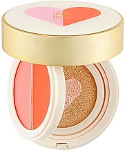 Düfte, Parfümerie und Kosmetik Cushion für Lippen und Wangen - PRPL Lip & Cheek Dual Cushion Heart Cover Cushion Compact SPF50+ PA+++