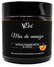 Düfte, Parfümerie und Kosmetik Veganes Massage-Mousse Süße Orange und Chili - VCee Sweet Orange & Chilli Massage Mousse