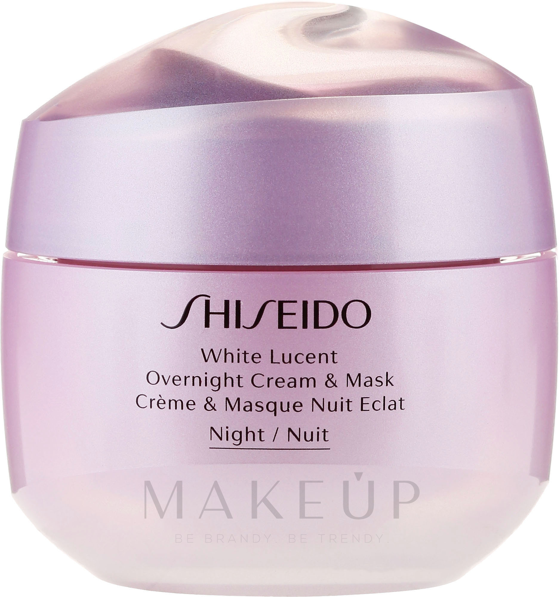 Feuchtigkeitsspendende und reparierende Gesichtscreme-Maske für die Nacht - Shiseido White Lucent Overnight Cream & Mask — Bild 75 ml