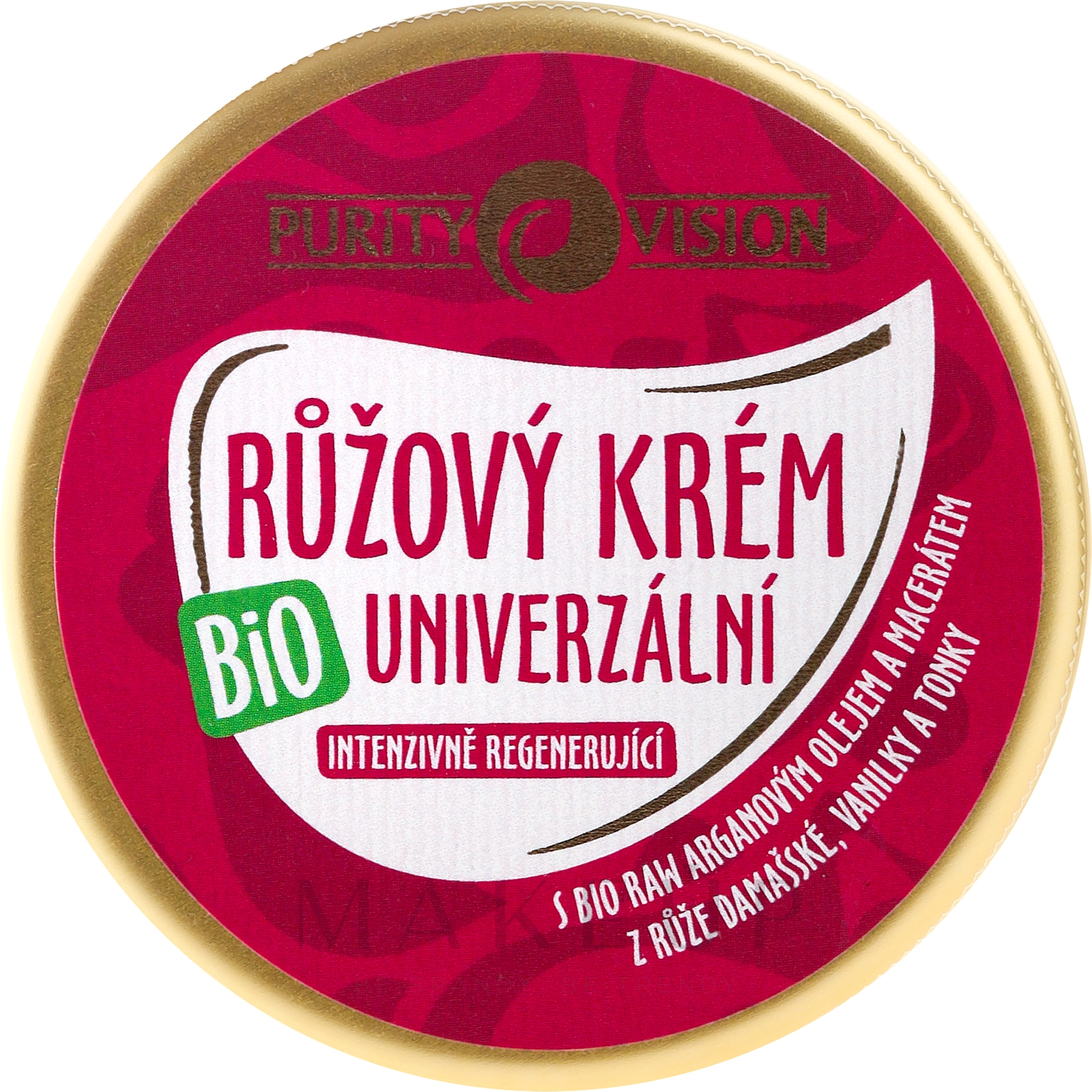 Feuchtigkeitsspendende und regenerierende Gesichtscreme mit Rosen und Arganöl - Purity Vision Rose Cream — Bild 70 ml
