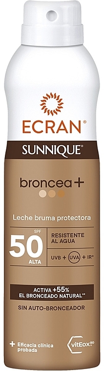 Körperspray - Ecran Sunnique Protective Sun Mist Broncea+ SPF50 — Bild N1