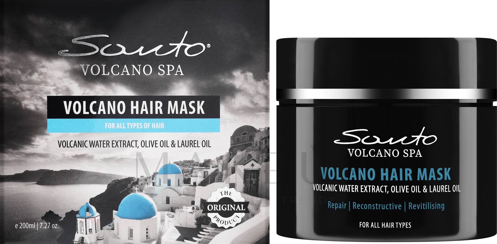 Haarmaske - Santo Volcano Spa Hair Mask — Bild 200 ml