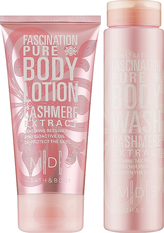 Set Die Verlockung der Sauberkeit - Mades Cosmetics M|D|S Baty & Body Fascination(b/wash/200ml + b/milk/150ml) — Bild N2