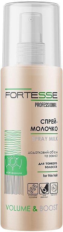 Haarmilch-Spray für mehr Volumen - Fortesse Professional Volume & Boost Spray Milk