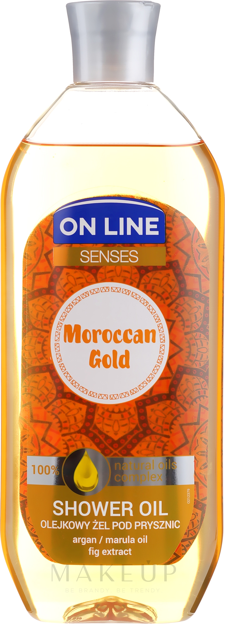 Duschöl mit Marula- und Arganöl - On Line Senses Shower Oil Moroccan Gold — Bild 500 ml