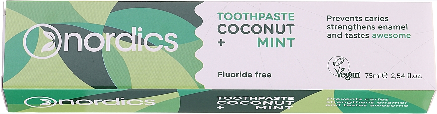 Schützende Zahnpasta mit Kokosnuss und Minze - Nordics Coconut + Mint Toothpaste