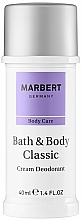 Creme-Deodorant - Marbert Bath & Body Classic Cream Deodorant — Bild N1