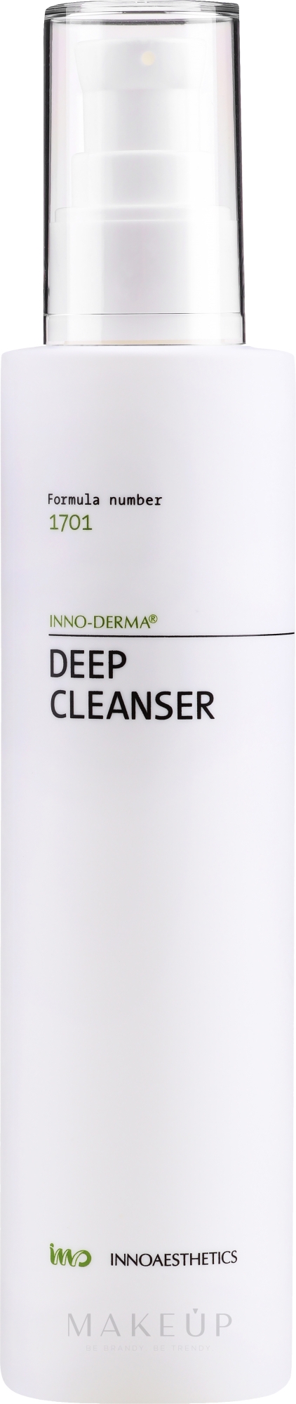 Tief reinigender und ausgleichender Gesichtswaschschaum für fettige Haut mit Glykolsäure - Innoaesthetics Inno-Derma Deep Cleanser — Bild 200 ml