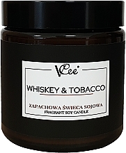 Sojakerze mit Whisky- und Tabakduft - Vcee Whiskey & Tobacco Fragrant Soy Candle  — Bild N1