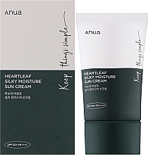 Sonnenschutzcreme für empfindliche Haut SPF 50+ PA++++  - Anua Heartleaf Silky Moisture Sun Cream  — Bild N2