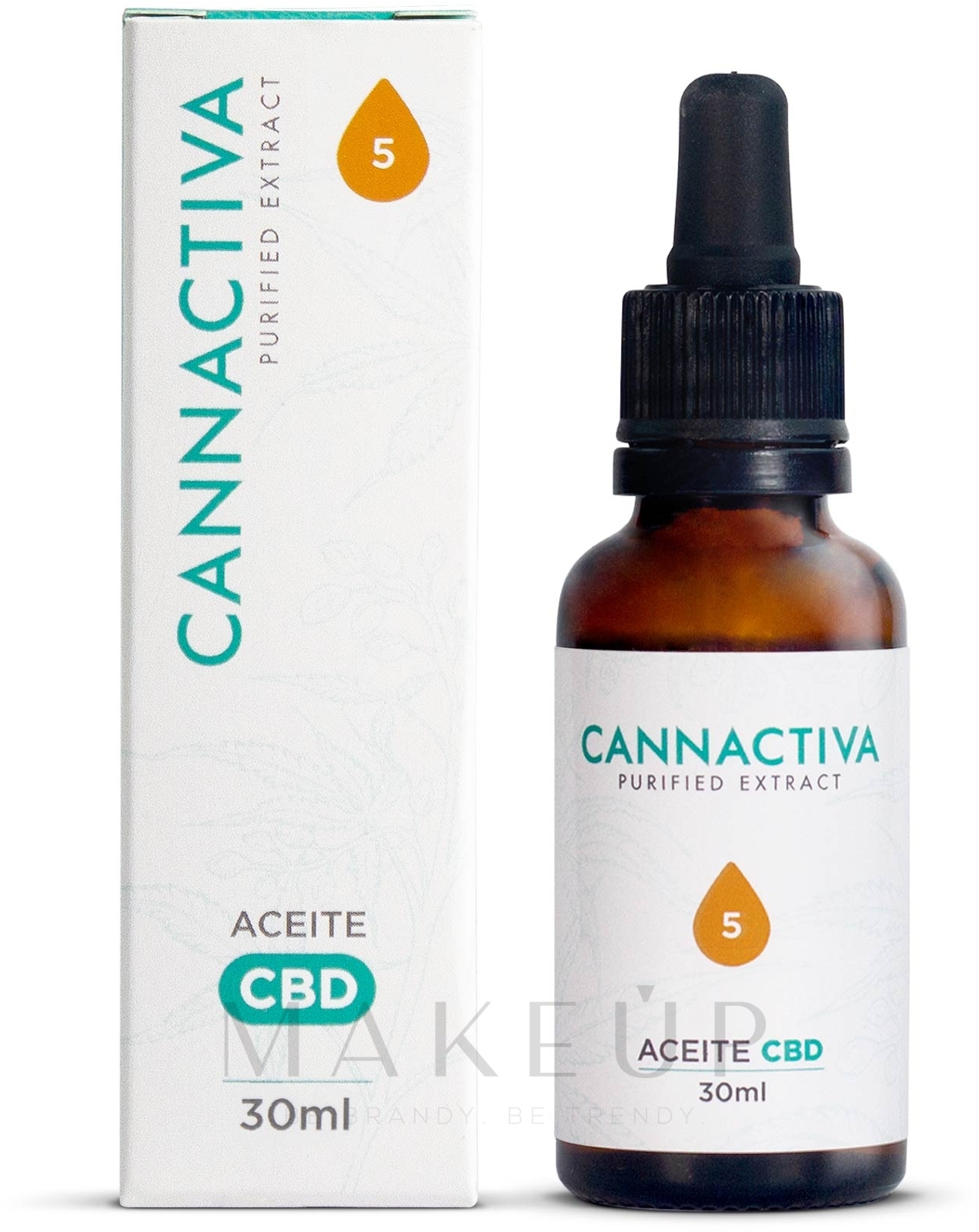 Hanföl 5% - Cannactiva Purified CBD Oil 5% — Bild 30 ml