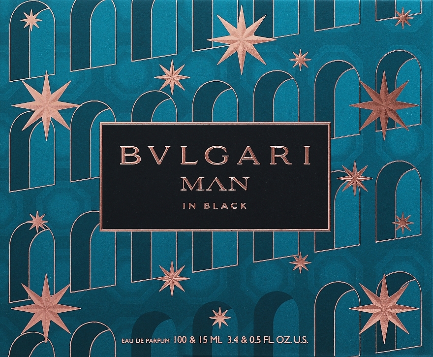 Bvlgari Man In Black Gift Set For Men - Duftset (Eau de Parfum 100 ml + Eau de Parfum 15 ml) — Bild N2