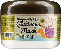 Düfte, Parfümerie und Kosmetik Creme-Maske für die Nacht mit Schneckenschleim - Elizavecca Face Care Milky Piggy Glutinous Mask 80% Snail Cream