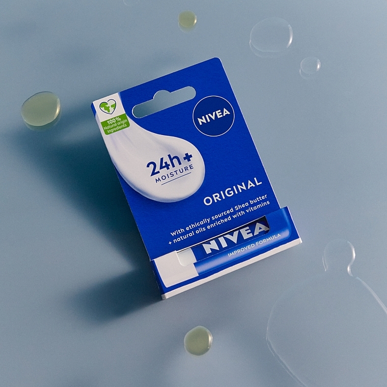 Lippenbalsam mit Naturölen und Sheabutter - NIVEA Original Care 24H Lip Balm — Foto N8