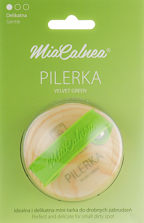 Runde Fußfeile grün - MiaCalnea Pilerka Velvet Green — Bild N1