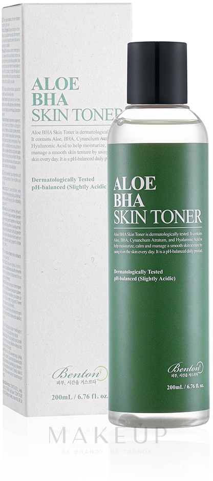 Feuchtigkeitsspendendes Gesichtstonikum mit Aloe-Wasser und Salicylsäure - Benton Aloe BHA Skin Toner — Foto 200 ml