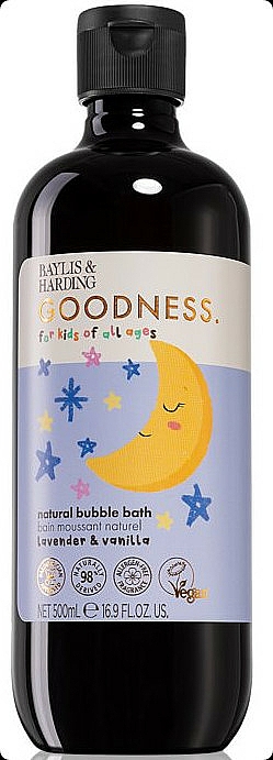Feuchtigkeitsspendender Badeschaum mit Lavendel und Vanille für Kinder - Baylis & Harding Goodness Lavender & Vanilla Natural Bubble Bath — Bild N1