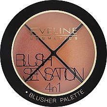 Rougepalette - Eveline Cosmetics Blush Sensation 4in1 — Foto N2