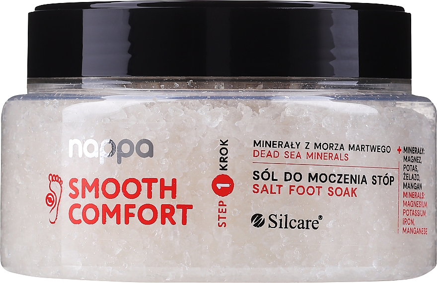 Erfrischendes und revitalisierendes Fußbadesalz mit Mineralien aus dem Toten Meer - Silcare Nappa Smooth Comfort Salt Foot Soak — Bild N1