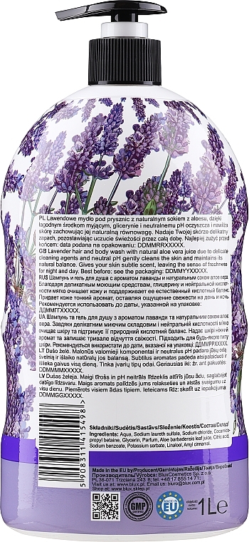Duschgel für Haar und Körper Lavendel & Aloe Vera - Naturaphy — Bild N3