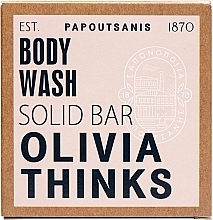 Düfte, Parfümerie und Kosmetik Feste Körperseife - Papoutsanis Olivia Thinks Waterless Body Wash Bar in Box