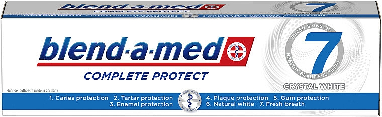 Zahnpasta Complete Protect 7 Crystal White - Blend-a-Med Complete Protect 7 Crystal White Toothpaste