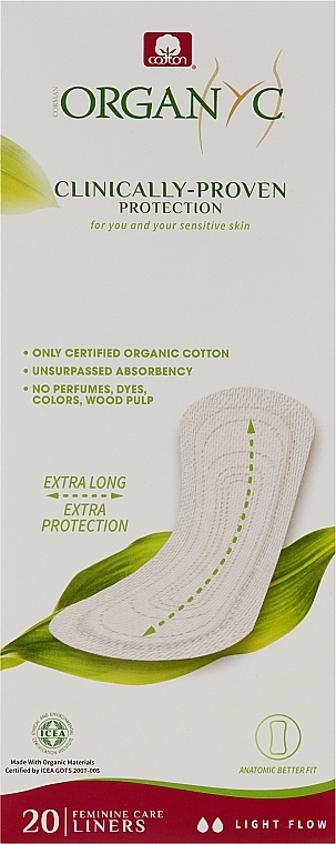 Corman Cotton Organyc Panty-Liners Maxi - Damenbinden 20 St.  — Bild N1